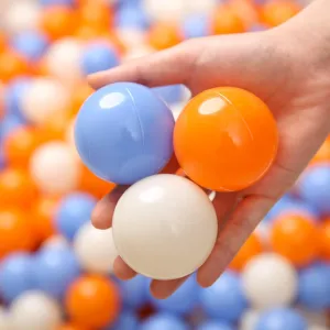 TRENDPLAY Plastic Balls for Ball Pits, Pack of 100 Hollow Balls, Perfect for Toddler Baby Pools,Party Decoration, 2.2 Inch 2.4 Inch 2.75 Inch