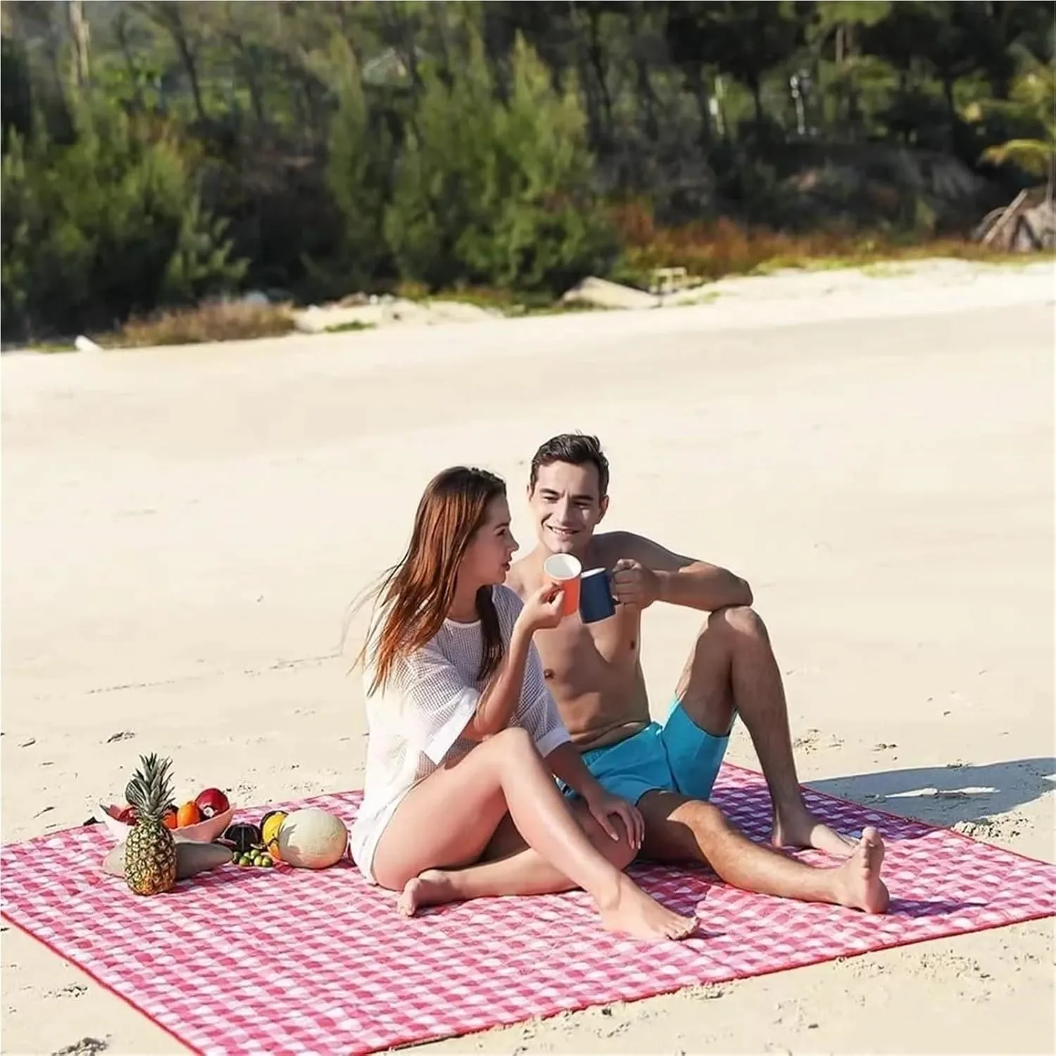 Trendy Thickened Outdoor Camping Mat Waterproof Grass Mat Portable Picnic Beach Camping Ground Cover Carpet(Yellow)