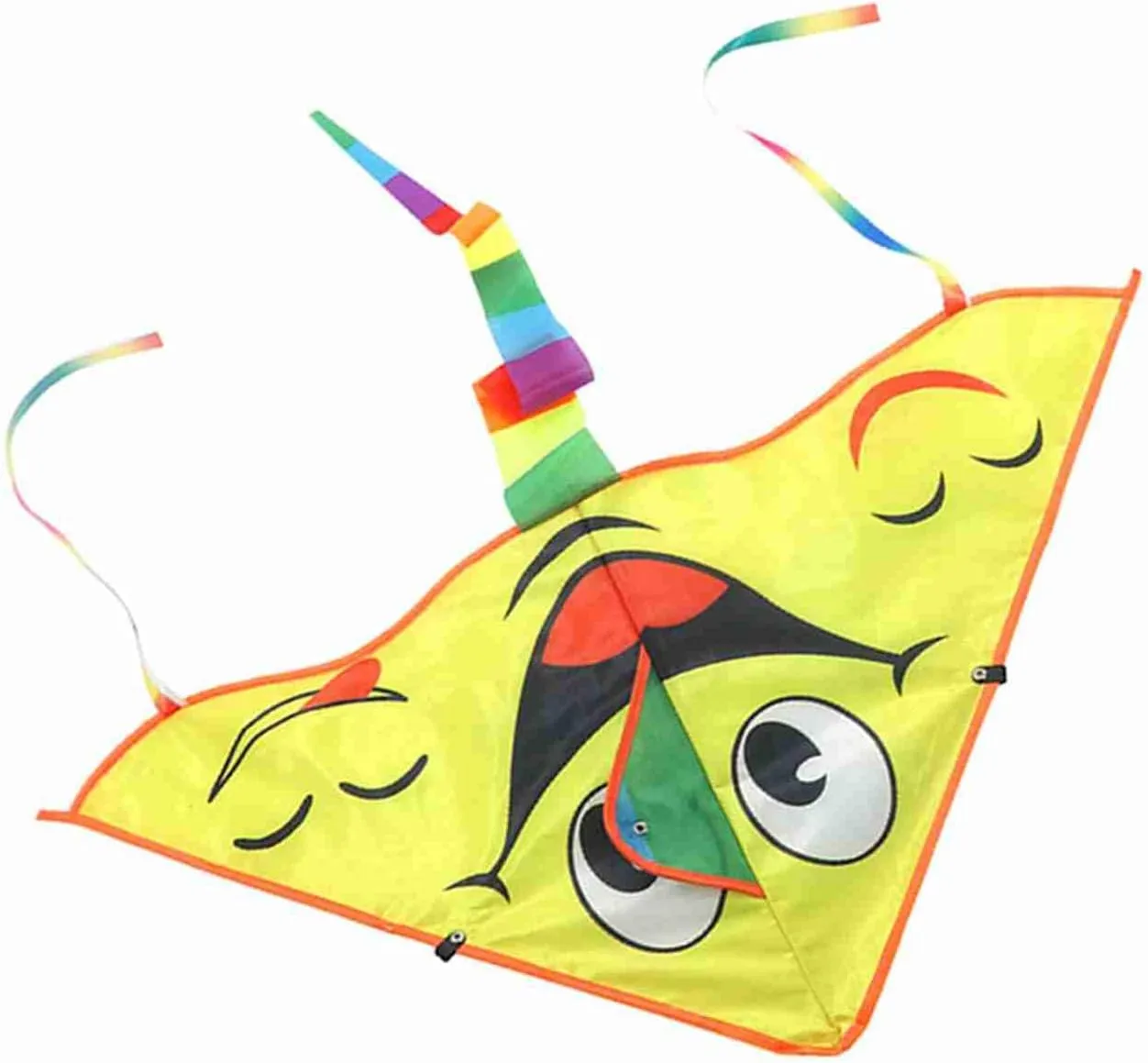 Triangle Shape Fashion Pattern Cloth Kite, Classic Cartoon Toy Kites for Family Outdoor Play, Suitable for Seaside Grassland