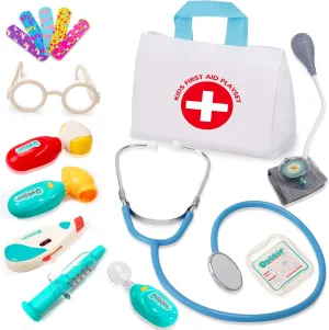 Tsomtto Doctor Kit for Toddlers 3-5 - Kids Doctor Play Set with Medical Bag & Realistic Stethoscope Dr Kit for Toddler Pretend Play Doctor Toys Age 2 3 4 5 Year Old Boy Girl Birthday