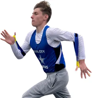Tumbl Trak Adjustable Lycra Running Arms - Correcting Arm Position for Track and Field, Agility Training and Speed Training - Unisex Youth