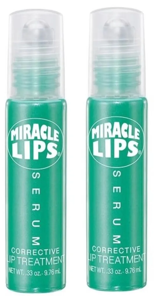 Two Pack Miracle Lips Anti-Aging Serum and Corrective Lip Action; Beauty Maintenance formula.