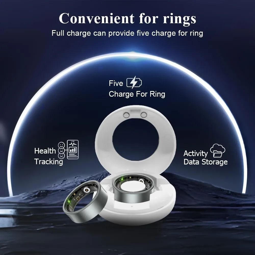 Ultra Light Smart Ring for Women Men -2.5g Fitness Tracker Ring with Heart Rate Monitor, Blood Oxygen, Sleep Tracker, 10ATM Waterproof, Step tracker, 7 Day Battery Life ，iOS/Android Compatible