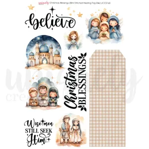 Uniquely Creative - Christmas Blessings Cut-a-Part Card Making Sheet
