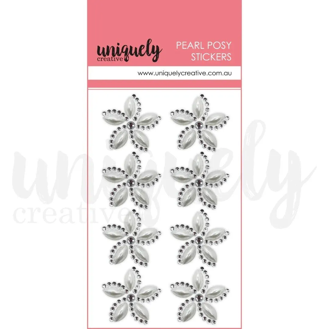 Uniquely Creative - Pearl Posy Embellishments - Pearl