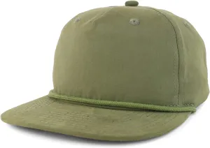 UPF 50  Water Repellent Classic Golf Ball Cap with Braided Rope