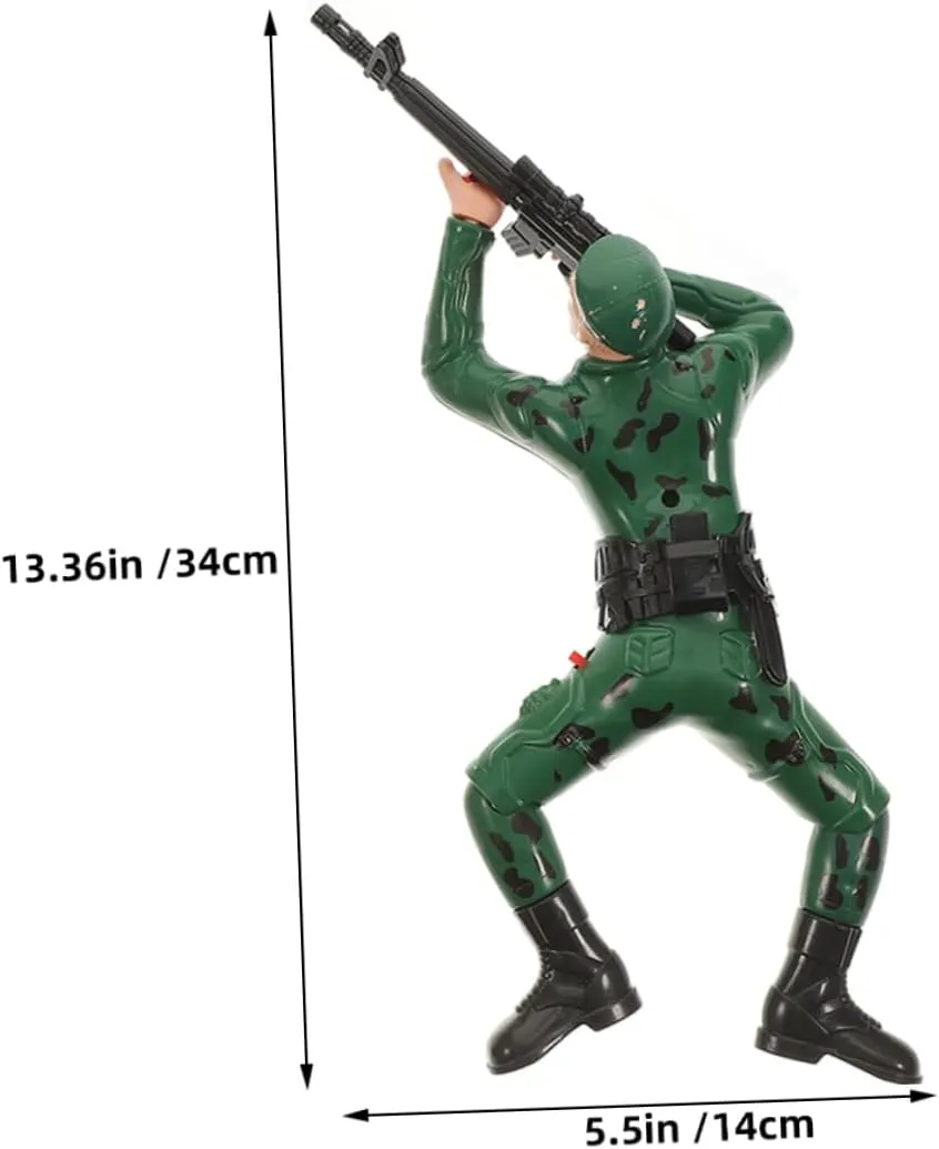 UPKOCH 2pcs Electric Crawling Soldier for Interactive Army Action Figures for Boys Skill Building Plaything Encouraging Crawling and Coordination Safe Design for Family Fun and Bonding