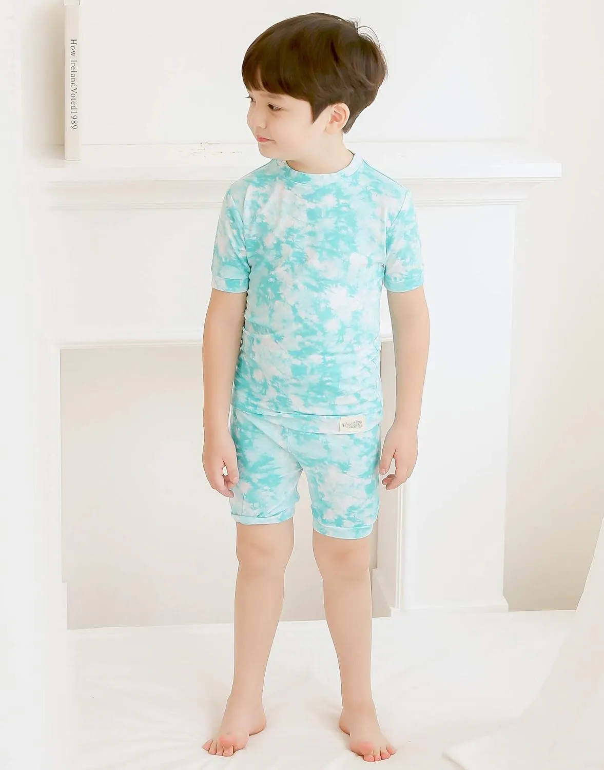 VAENAIT BABY Infant Toddler Kids Junior Soft Bamboo Pajamas Tie Dye Short Summer Pjs 2pcs Set 6M-12Y