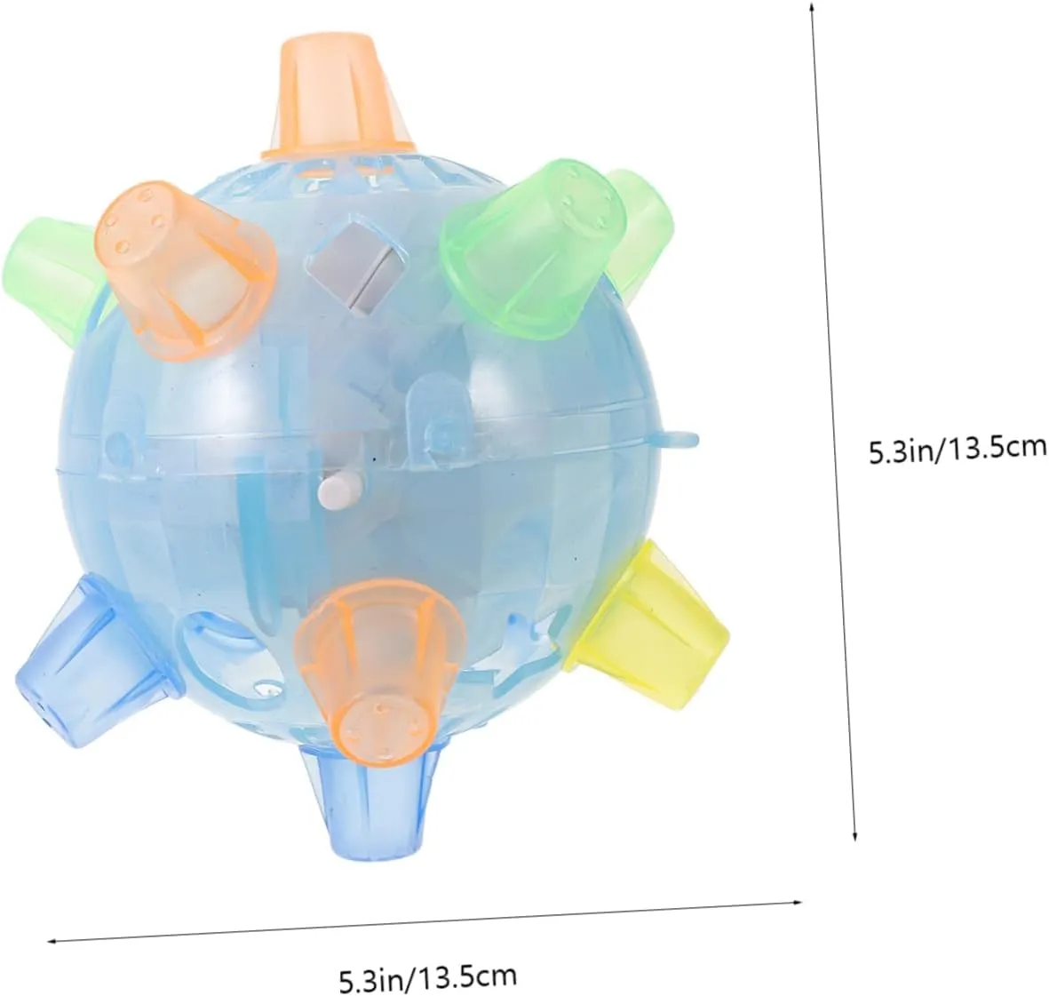 Vaguelly 2pcs Childrens Jumping Ball for Kids, Glow Dancing Ball Toy