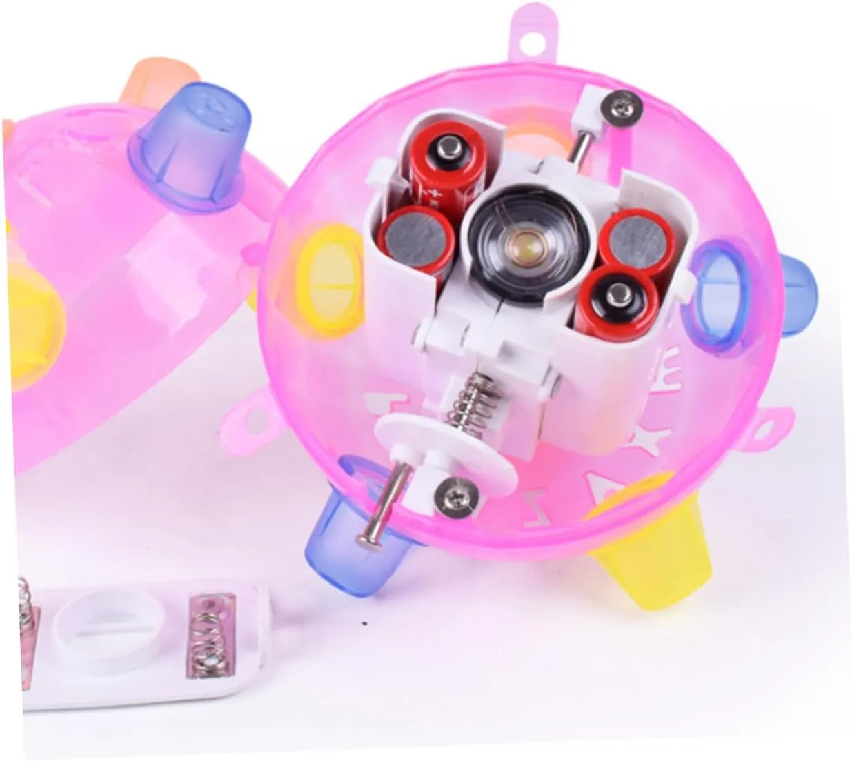 Vaguelly 2pcs Childrens Jumping Ball for Kids, Glow Dancing Ball Toy