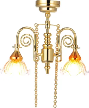 VANZACK Dollhouse Furniture Set Miniature Decorative Items for Boys and Girls Led Miniature Light for Dollhouse