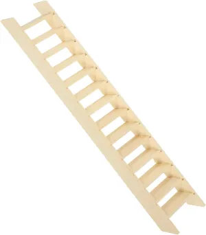 VANZACK Mini Wooden Step Ladder Miniature Dollhouse Staircase 1:12 Scale Mini Ladder Wooden Staircase Handrail Stairs Dollhouse Furniture Model for Scene Landscape Decor