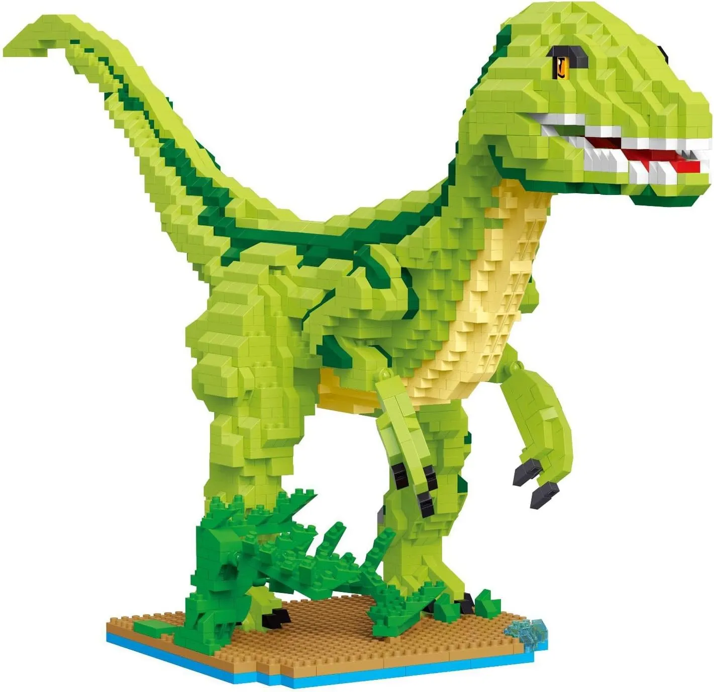 Velociraptor Building Blocks Raptor Dinosaur Model Building Set Creative DIY Dinosaur Building Kit Action Figure 2325PCS
