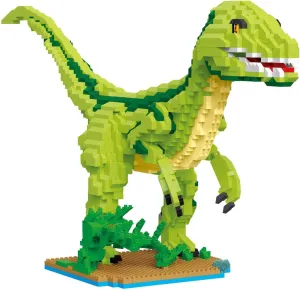 Velociraptor Building Blocks Raptor Dinosaur Model Building Set Creative DIY Dinosaur Building Kit Action Figure 2325PCS
