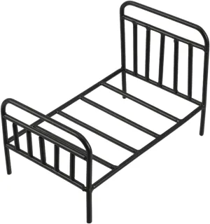 Versatile Miniature Iron Bed Stand Dollhouse Room Furniture Elegant Mini House Decor for Indoor