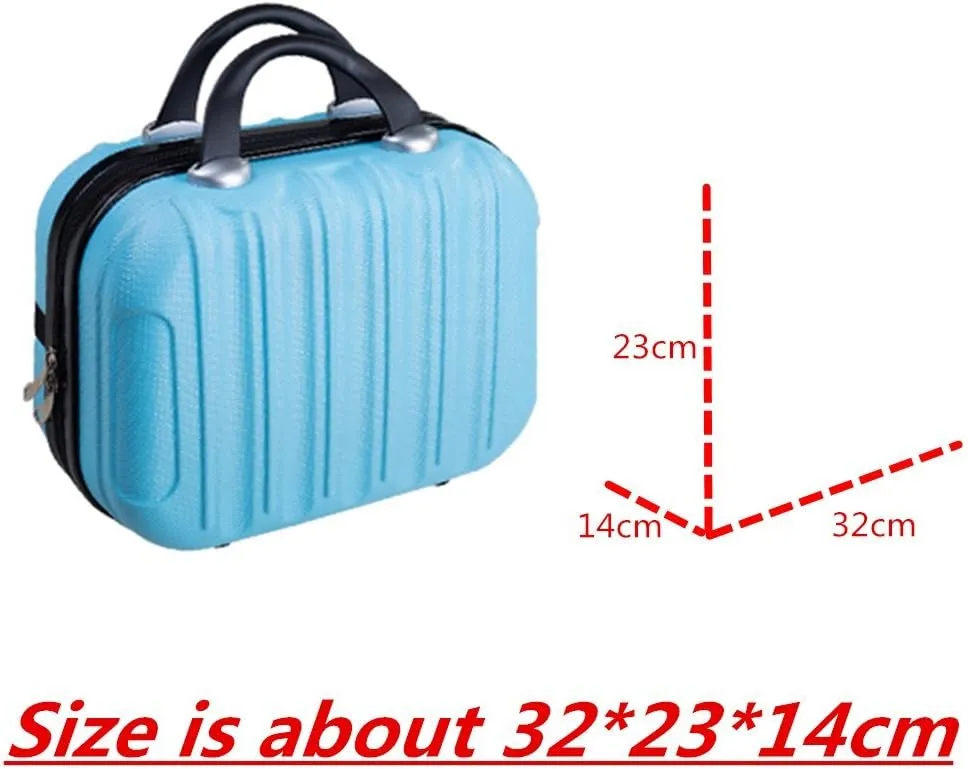 Vertical Stripe Typ ABS Polychrome Mini Travel Luggage For Princess Girls Or Women lady