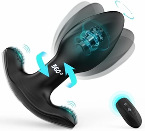 Vibrating Butt Plug Anal Toys, Anal Plug Sex Toys for Men Prostate Massager, 10 Vibrating Rotation Mode Male Sex Toy with Remote Control, Adult Couples Sex Toys for Men & Women Sex Game