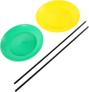 VICASKY 2pcs Boys and Girls Juggling Set Glorbs Balls Juggle Sticks for Skill Games Clown Party Supplies