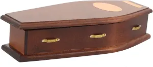 VICASKY Mini Coffin Model Dollhouse Accessory Tiny Coffin for Miniature Dollhouse Unique Decoration for Collectors Lightweight and Compact Design