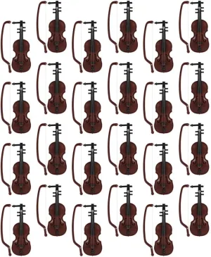 VICASKY Sets Miniature Violin Model Musical Instrument for Boys and Girls Violin Ornaments Home Decorative