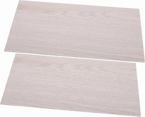 VICASKY 2pcs Imitation Wood Grain Floor Doll House Miniature House Flooring Dollhouse Wallpaper Dollhouse Mini Floorboard Miniature Peel and Stick Tiles Playhouse Accessories PVC White