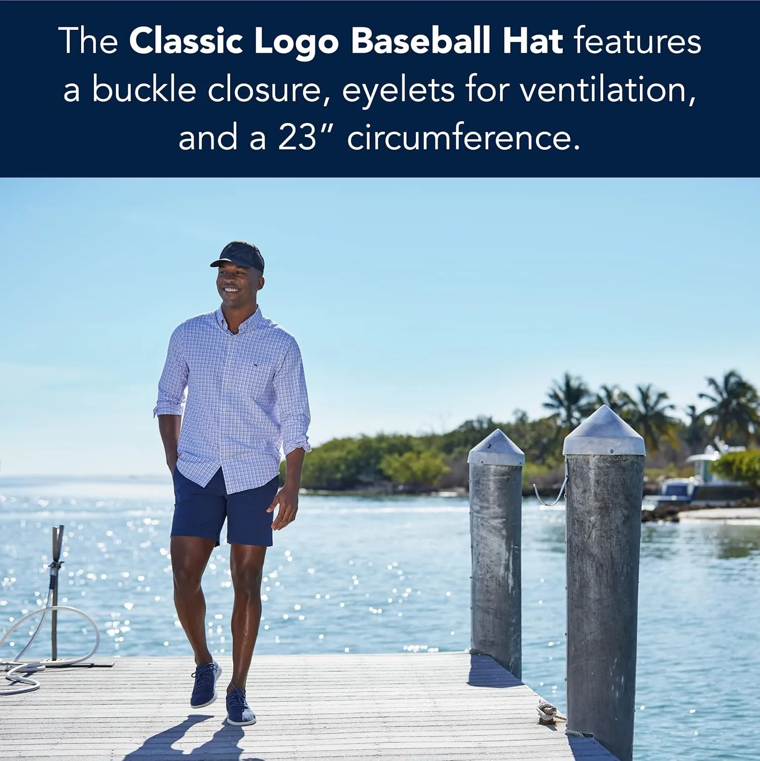 vineyard vines Men's Whale Logo Baseball Hat