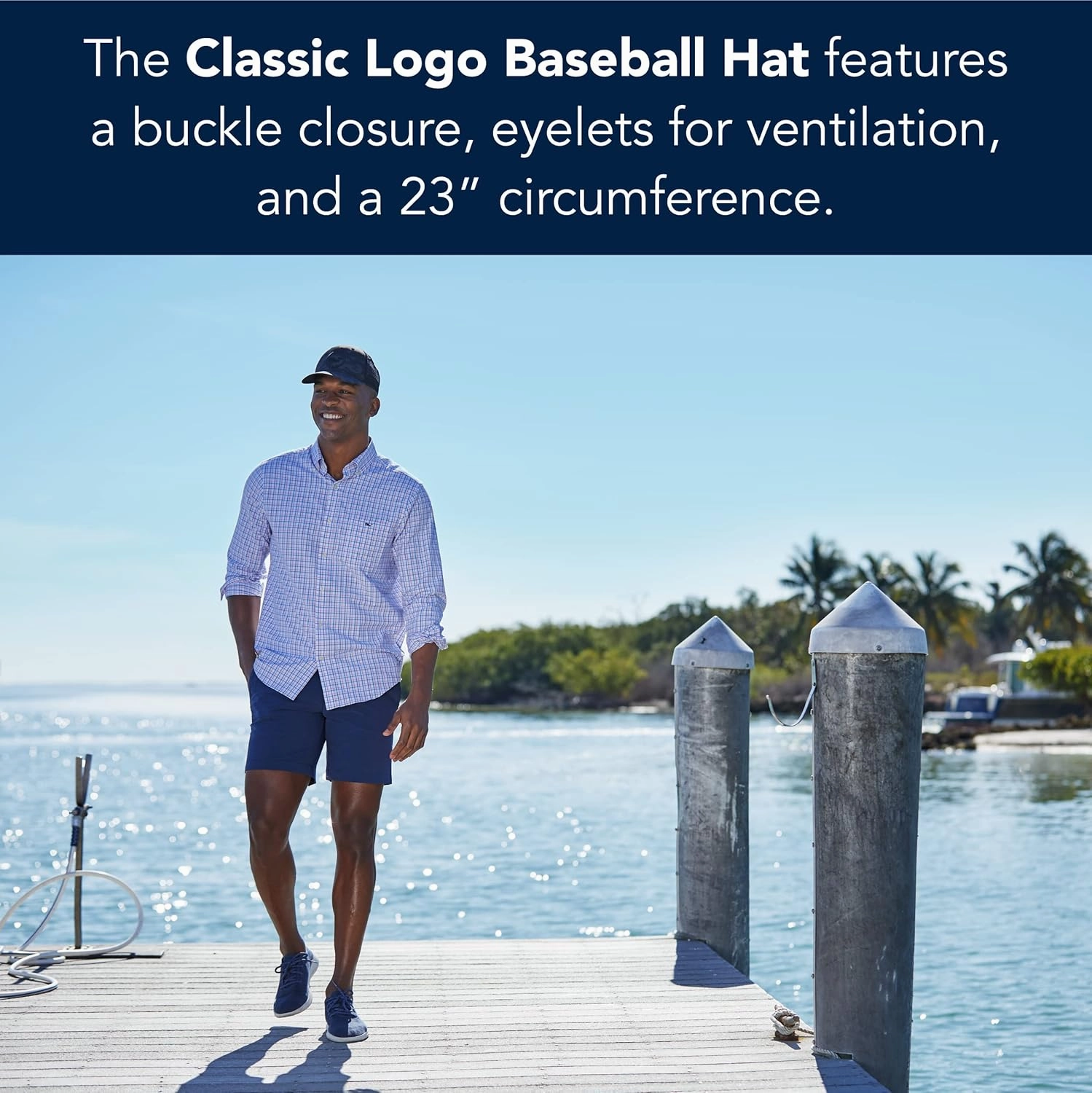 vineyard vines Men's Whale Logo Baseball Hat