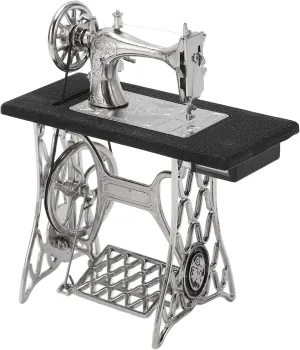 Vintage Dollhouse Sewing Machine Ornament Unique Handcrafted Model for Simple Furniture Decor