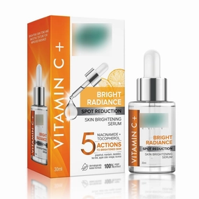 Vitamin C Face Serum for Skin Brightening | 5 Action Formula - Brightens, Tightens, Nourishes, Reduces Dark Spots & Skin Irritation | Suitable For All Skin Types (30ml)