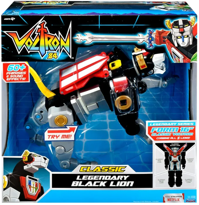 Voltron 84 - Legendary Black Lion 6” Deluxe Action Figure