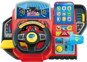 VTech Adventure Learning Steering, Interactive Steering Wheel with LCD Colour Screen, 3 Play Modes, Numerous Learning Content and 23 Melodies, for Children from 3 to 7 Years