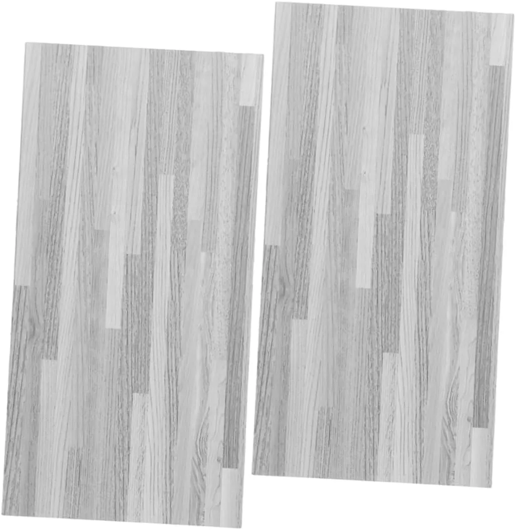 Wakauto 2pcs Dollhouse Miniature Floor Tiles Lightweight Wood Grain Design Easy to Install for Dollhouse Scenes for Creative Arrangements for Photography Display