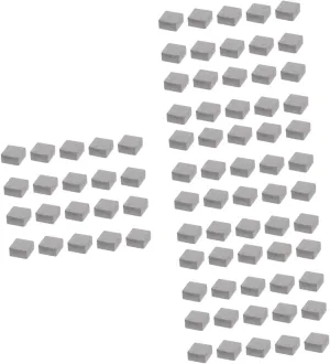 Wakauto 4sets Miniature Brick Model Set Diy Miniature Bricks Simulation Mini Scale Blocks Micro Landscape Decor 20pcs*4