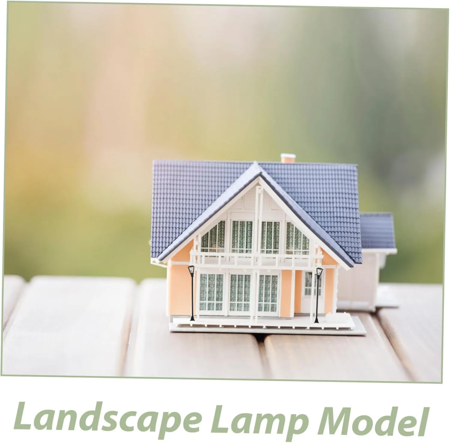Wakauto 50pcs Miniature Street Light Models Decorative Micro Landscape Lamps for Dollhouses Easy to Install Garden Lighting for Mini House Decor and Table Scenes