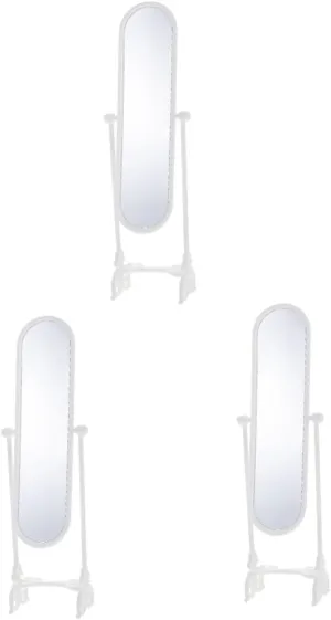 Wakauto 6 Sets Miniature Dressing Mirror Doll House Decoration Vintage Style Mini Mirrors for Room Fine Craftsmanship for Fairy Garden and Home Decor