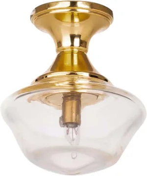 Waldosia 1:12 Scale Miniature 12V Wired Schoolhouse Ceiling Lamp – Dollhouse Vintage Light Fixture