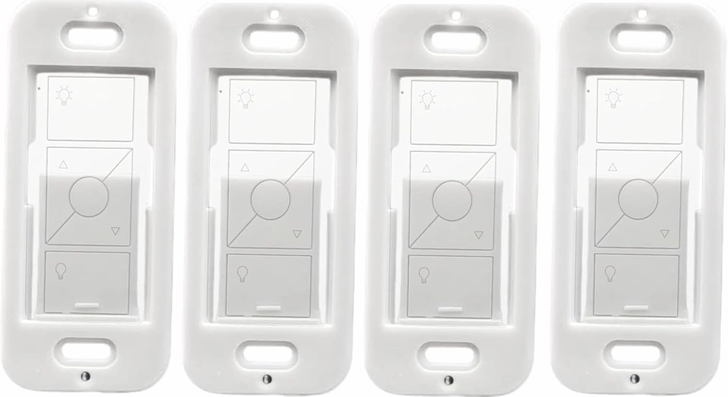 Wallplate Brackets for Lutron Caseta Pico Remote, 4-Pack – Seamless Remote Snap-in Installation Wall Bracket for Lutron Smart Switch, Durable Wall Mount Design for Lutron Pico Remote