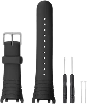 Watch Band Compatible with Suunto Vector, Soft Rubber Silicone Replacement Watch Strap for Suunto Vector Smart Watch, Black