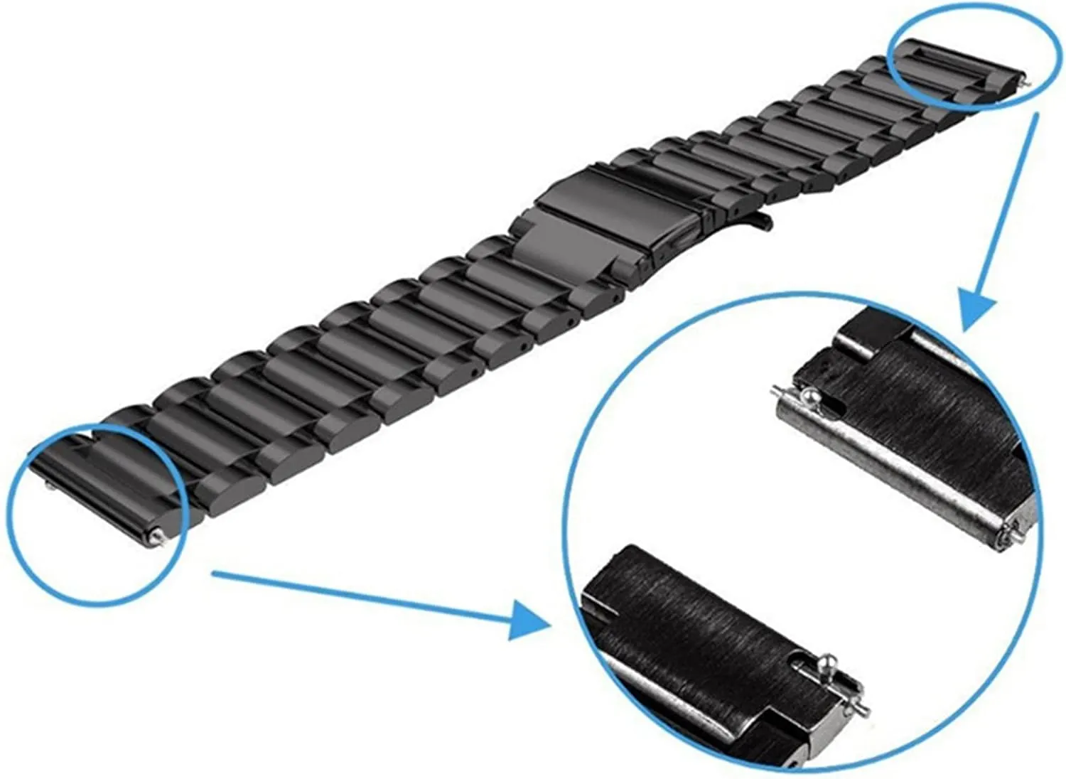 Watch Strap Mesh Metal Stainless Steel Replacement Strap 18/20/22/24 Mm Quick Release Watch Accessories
