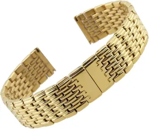 Watch Strap Stainless Steel Watch Bands 20mm 22mm Butterfly Buckle Watch Strap Replacement Wrist Bracelet