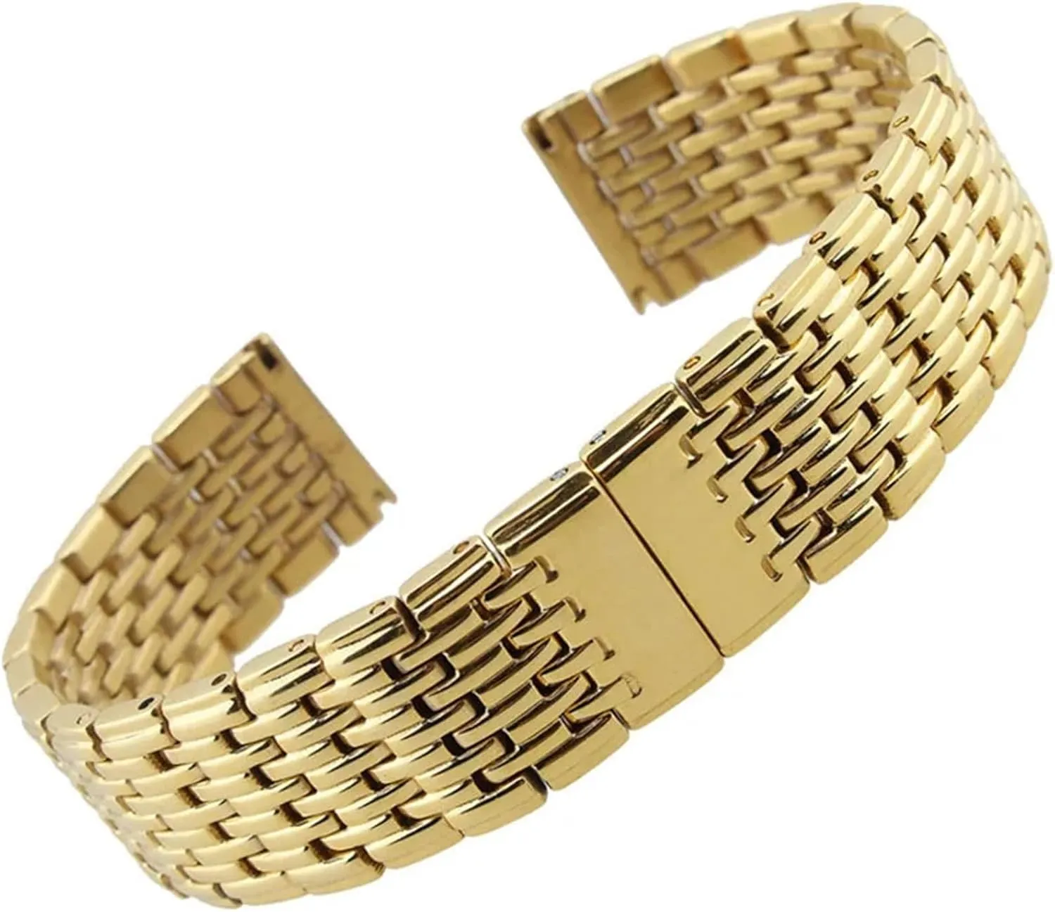 Watch Strap Stainless Steel Watch Bands 20mm 22mm Butterfly Buckle Watch Strap Replacement Wrist Bracelet