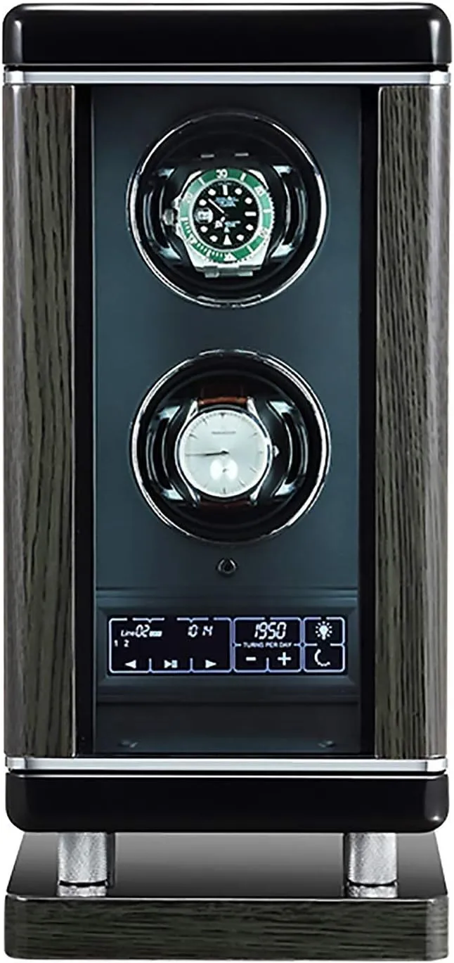 Watch Winders Luxury Smart Watch Winder Automatic Mechanical Watch Motor Shaker Storage Box with Fingerprint Unlock Watc (A 6 slots)