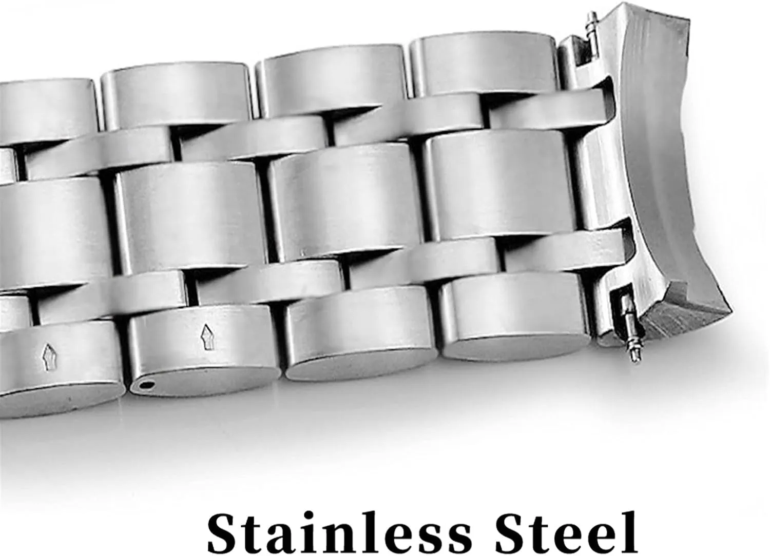 Watchband Quick Release Replacement Strap, 22mm 23.0mm 24mm Stainless Steel Metal Men's Bi-fold Unfolding Strap