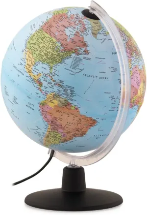 Waypoint Geographic Astronomer 2-in-1 Globe with Augmented Reality, 10” Illuminated World Globe, Smart Interactive Globe with Stand