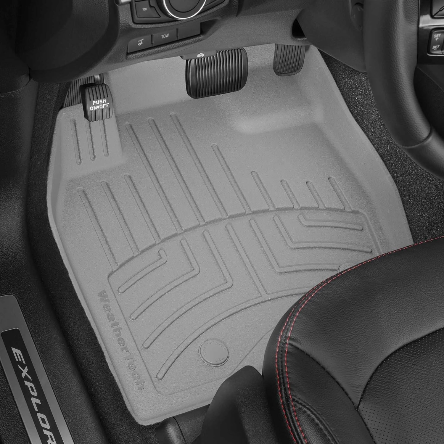 WeatherTech FloorLiner HP Custom Fit Floor Mats for Dodge Durango - Full Set (449301IM-44324-4-5IM), Black