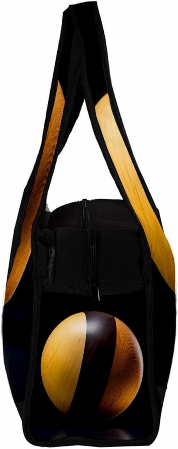 Weekender Travel Bag,Small Gym Bag,Wooden Ball,Gym Duffle Bag
