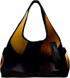 Weekender Travel Bag,Small Gym Bag,Wooden Ball,Gym Duffle Bag