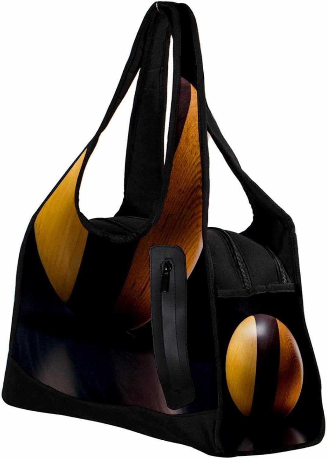 Weekender Travel Bag,Small Gym Bag,Wooden Ball,Gym Duffle Bag