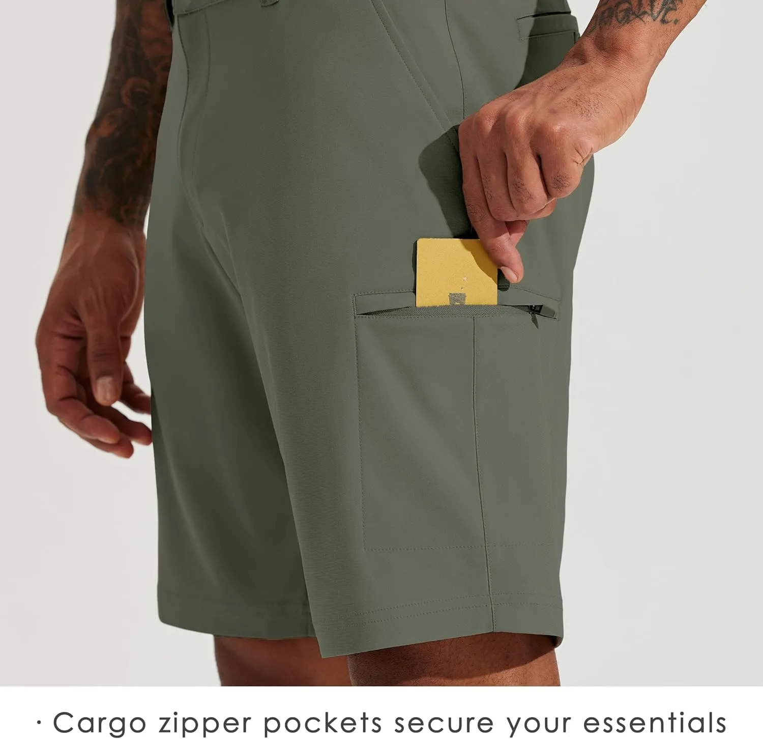Willit Men's Golf Shorts Stretch Hiking Cargo Shorts Athletic Quick Dry Casual Work Shorts with Pockets 10"