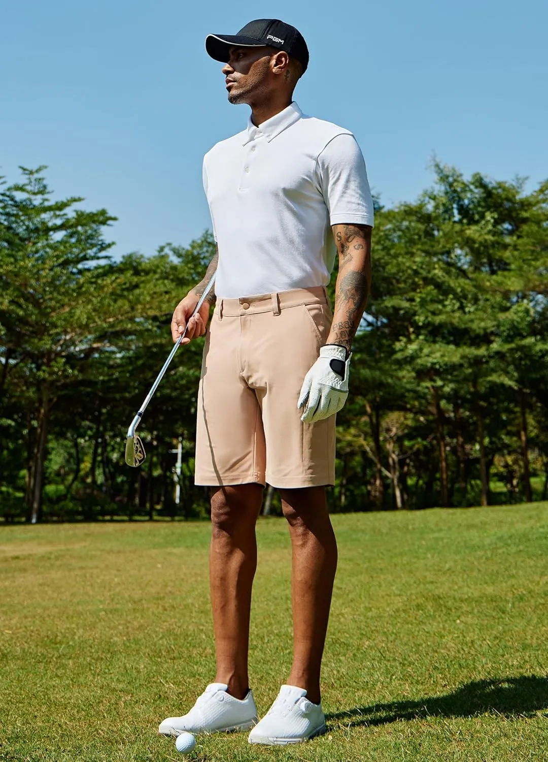 Willit Men's Golf Shorts Stretch Hiking Cargo Shorts Athletic Quick Dry Casual Work Shorts with Pockets 10"
